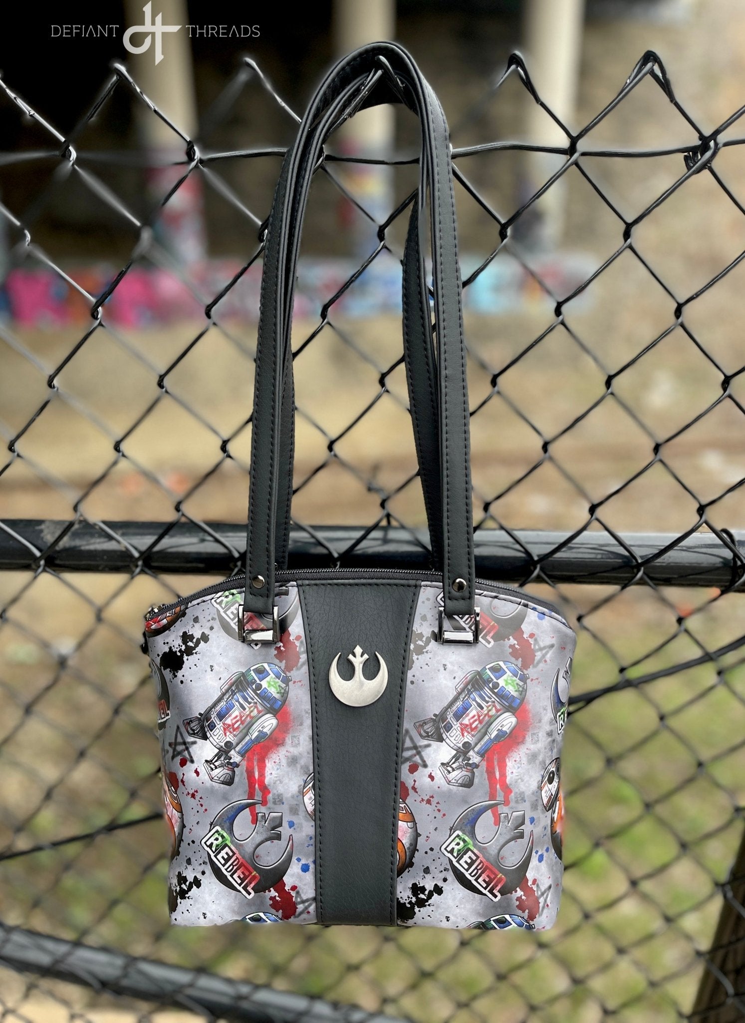 Graffiti Rebel Domed Handbag - DefiantThreads