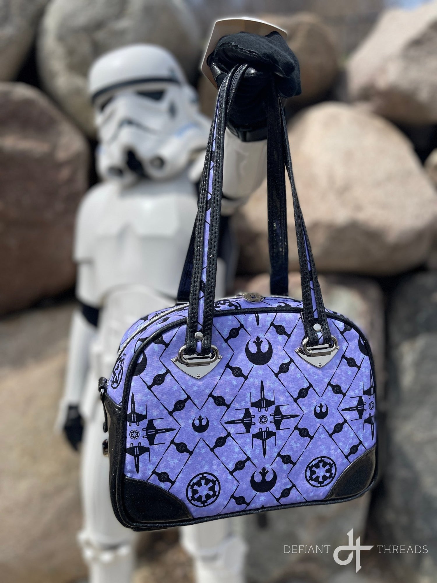 Lavender Star Art Deco SW Handbag - DefiantThreads