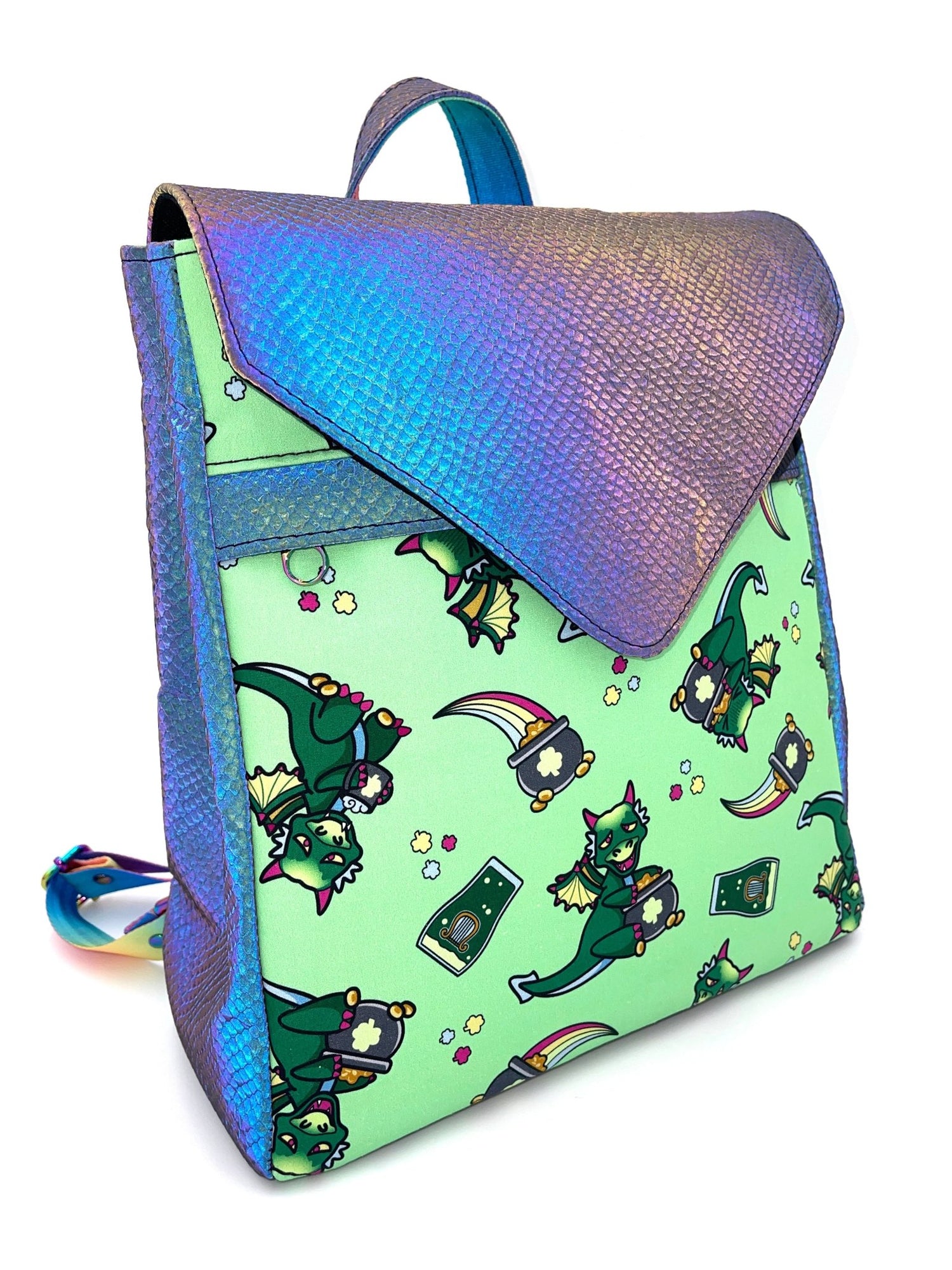 Reflective Dragon Scale Backpack - DefiantThreads
