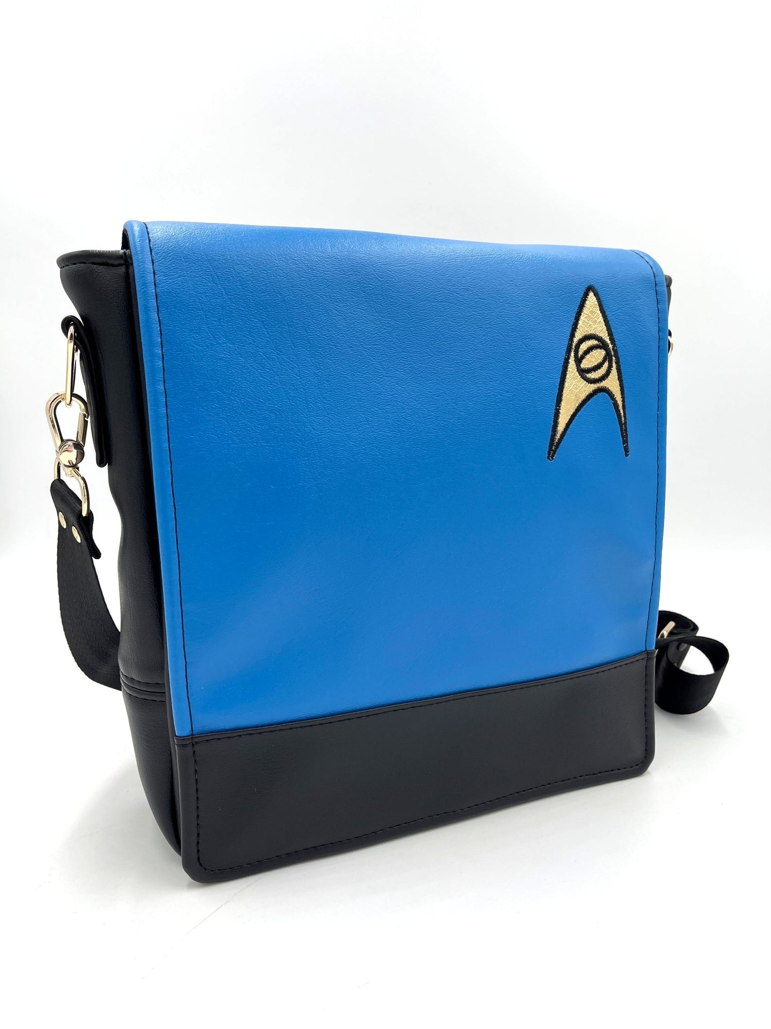 Boldly Go Messenger Bag - Sciences Blue - DefiantThreads