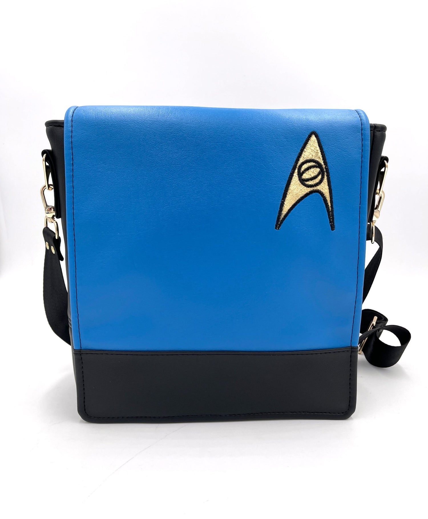 Boldly Go Messenger Bag - Sciences Blue - DefiantThreads