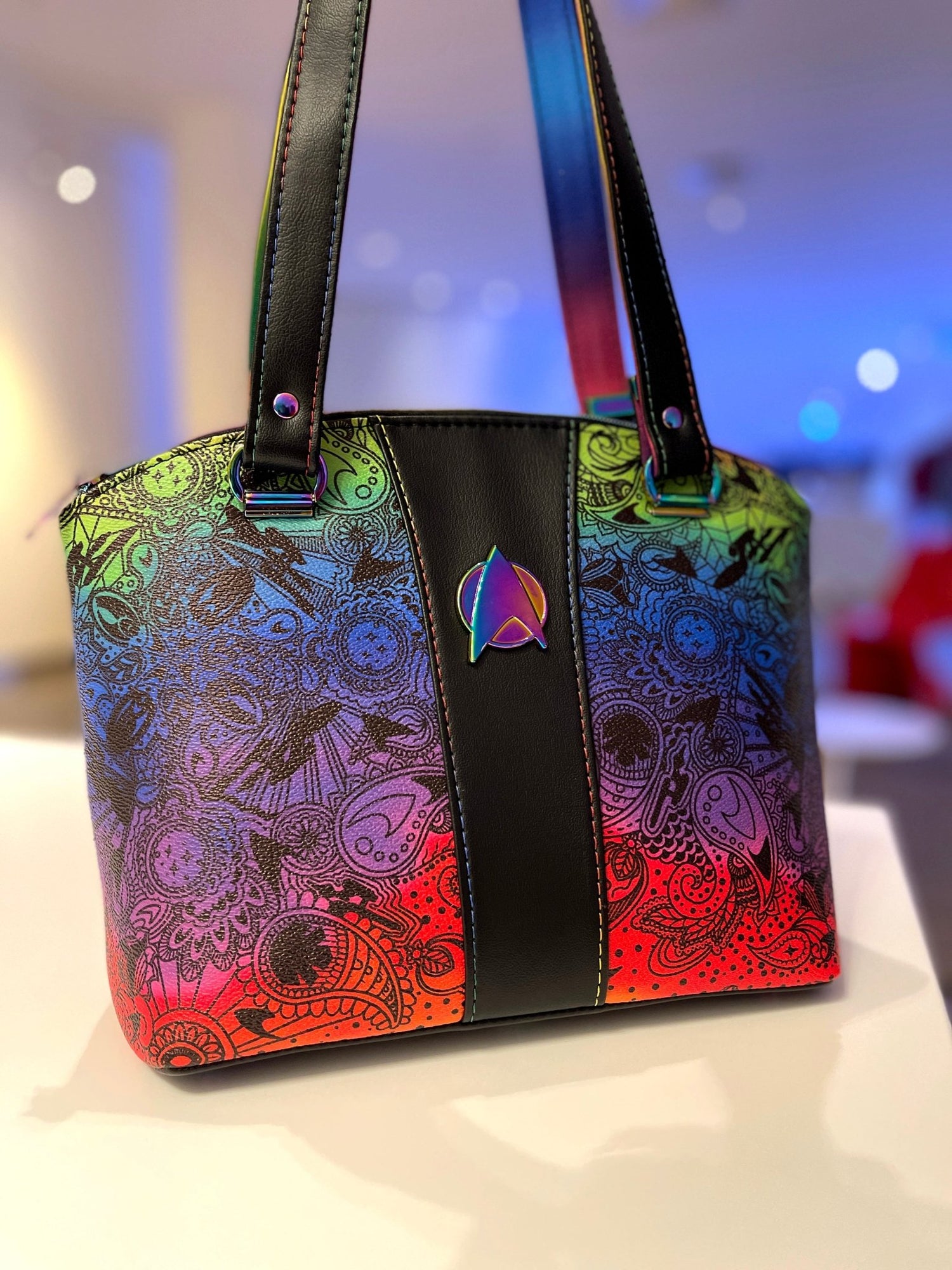 Paisley Rainbow ST Domed Handbag - DefiantThreads