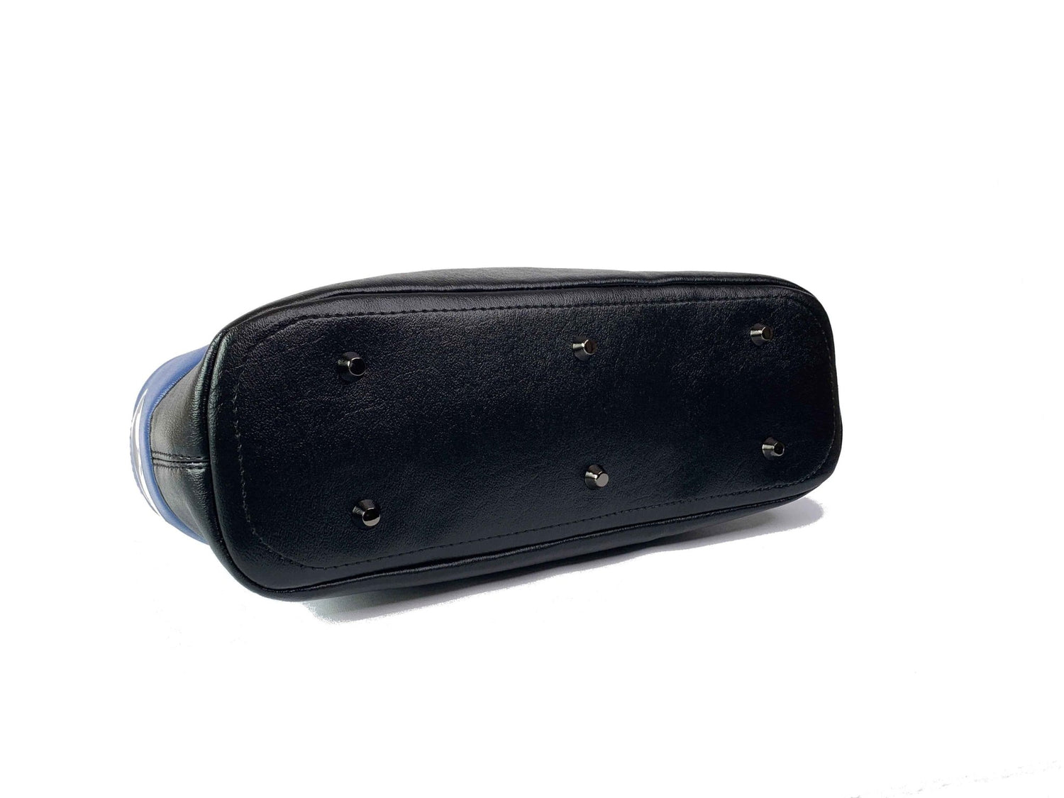 Black and Blue Bo Helmet Design Handbag - DefiantThreads