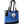 Load image into Gallery viewer, Black and Blue Bo Helmet Design Handbag