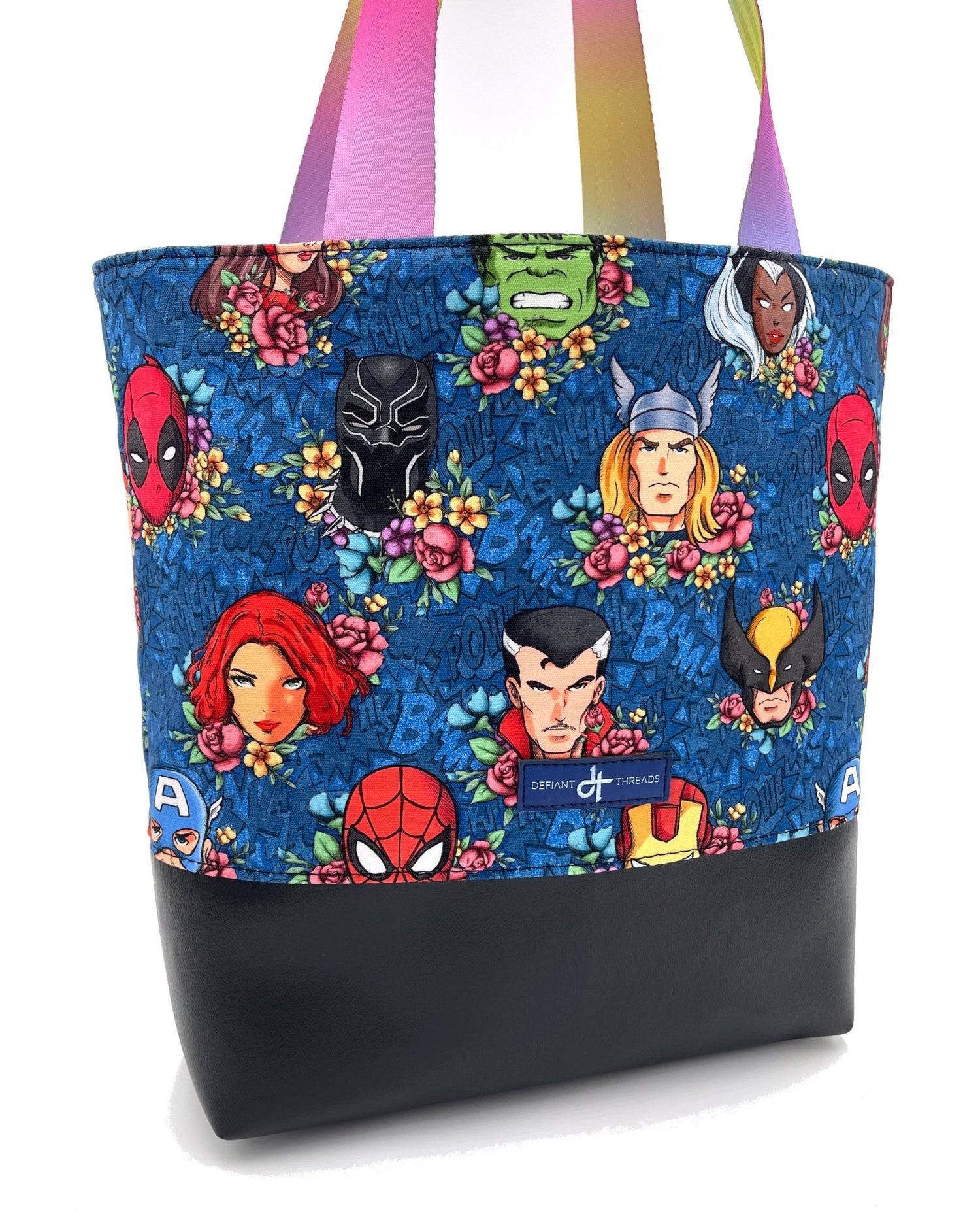 Floral Superheroes Tote - DefiantThreads