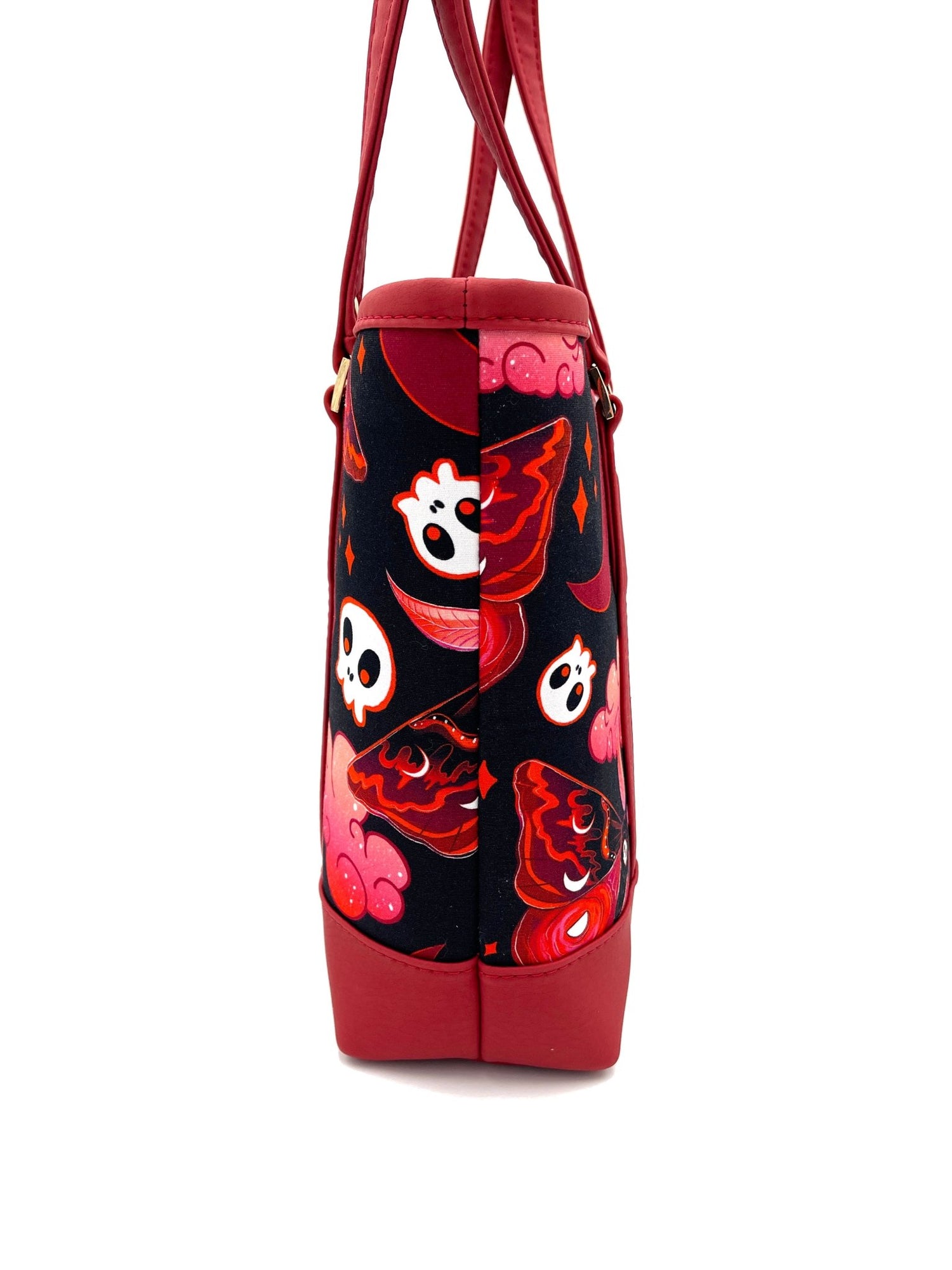 Red and Black Death Moth Tote Bag - DefiantThreads