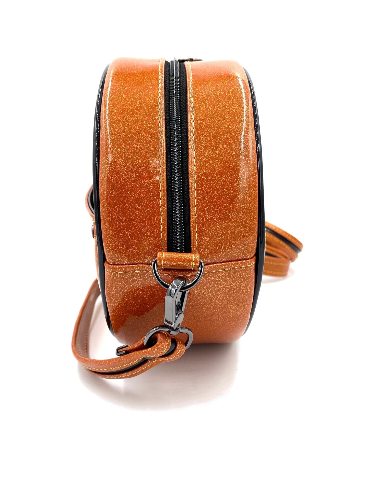 Orange Glitter Pumpkin Bag - DefiantThreads