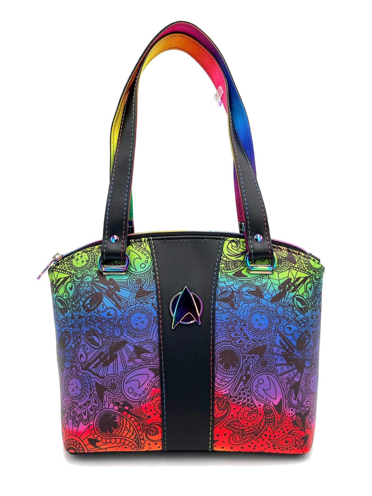 Paisley Rainbow ST Domed Handbag - DefiantThreads