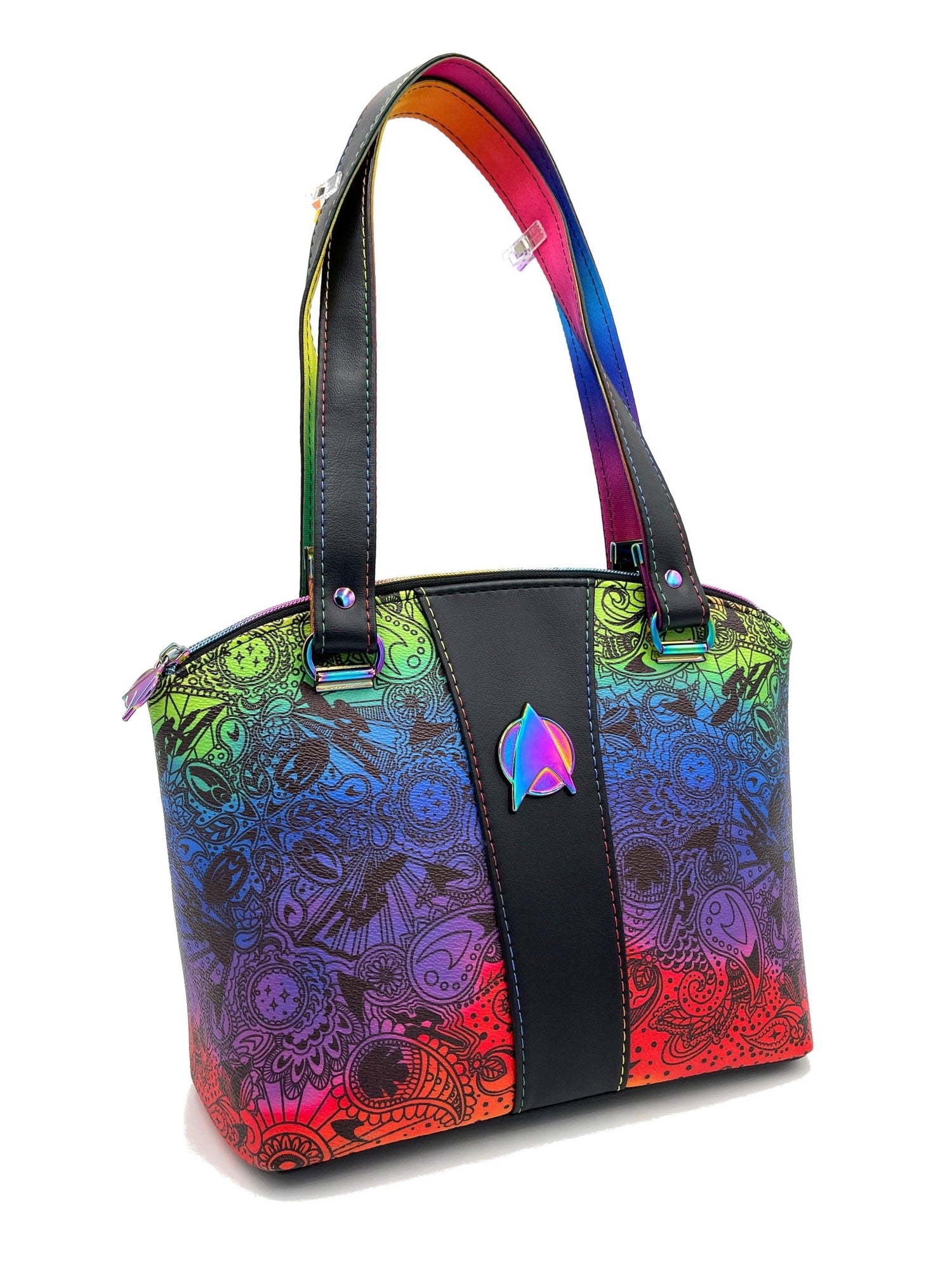 Paisley Rainbow ST Domed Handbag - DefiantThreads
