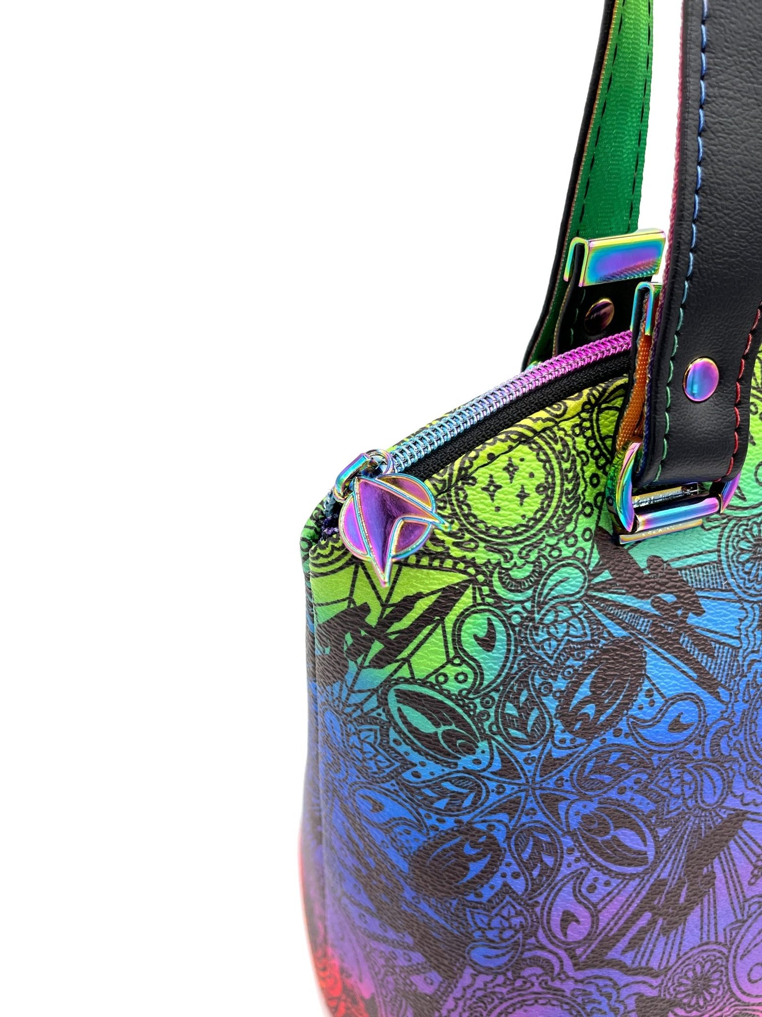 Paisley Rainbow ST Domed Handbag - DefiantThreads