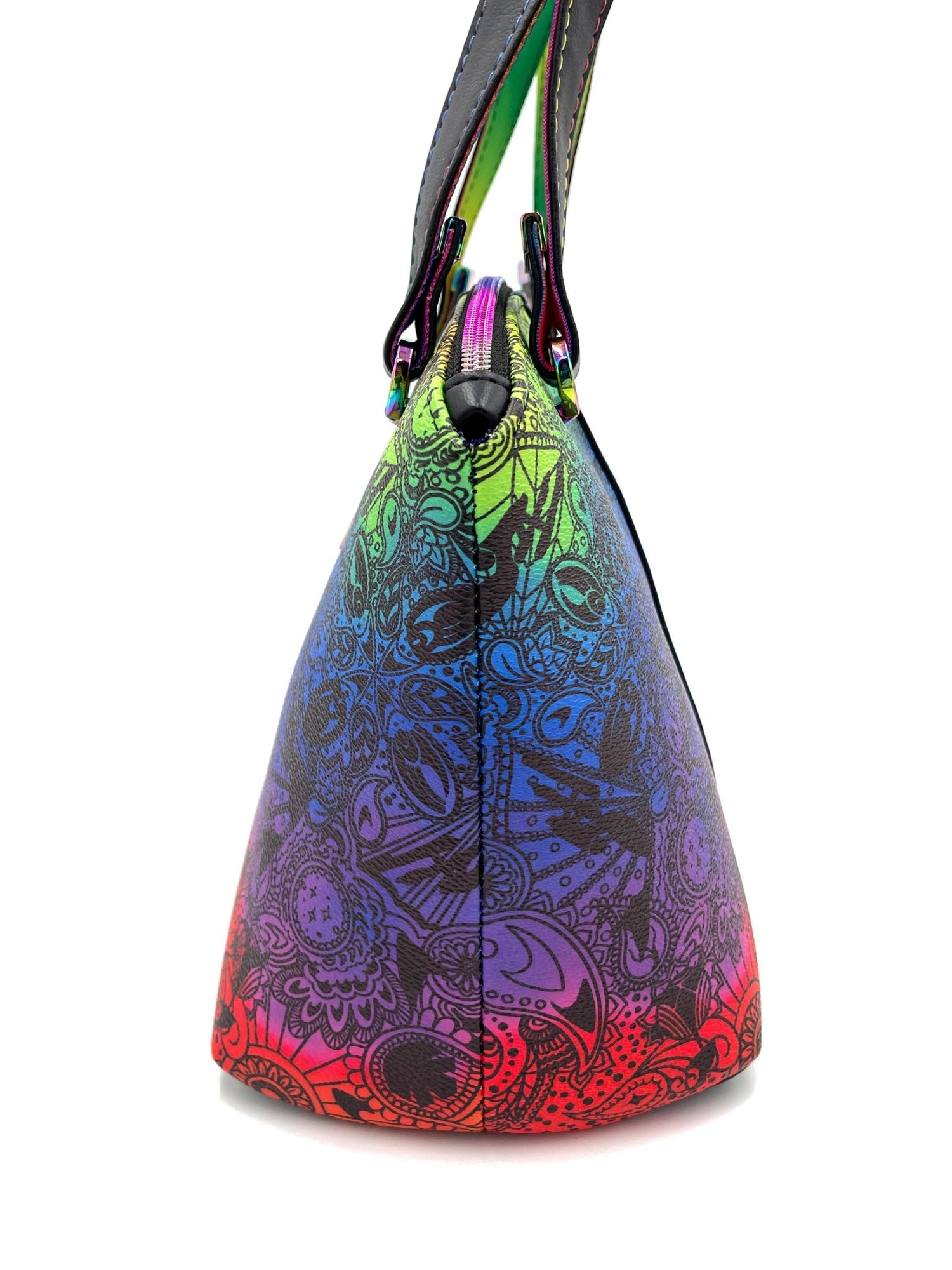 Paisley Rainbow ST Domed Handbag - DefiantThreads