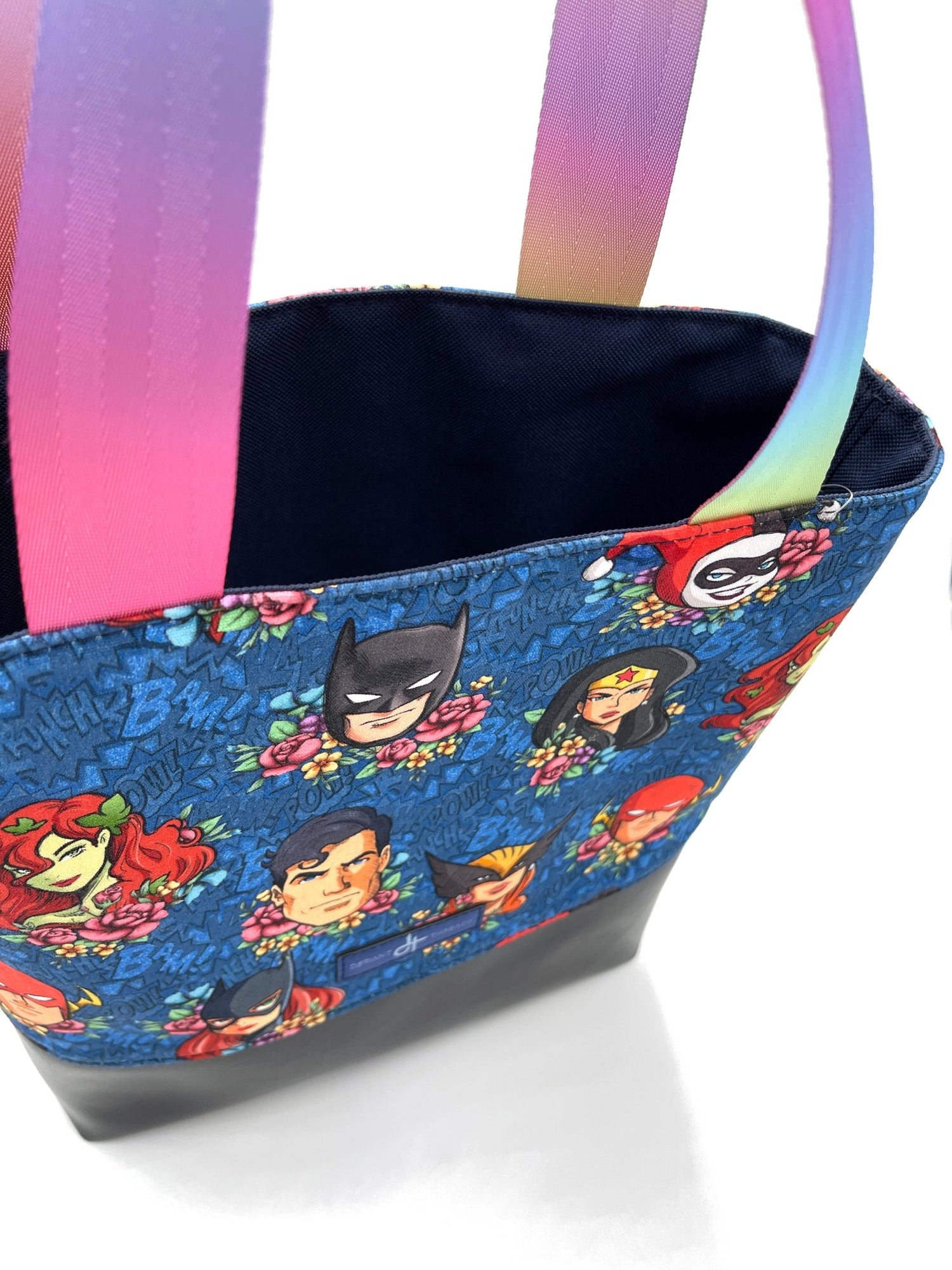 Floral DC Superheroes Tote - DefiantThreads