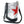Load image into Gallery viewer, Black and Patent Silver Bucky Bucket Bag