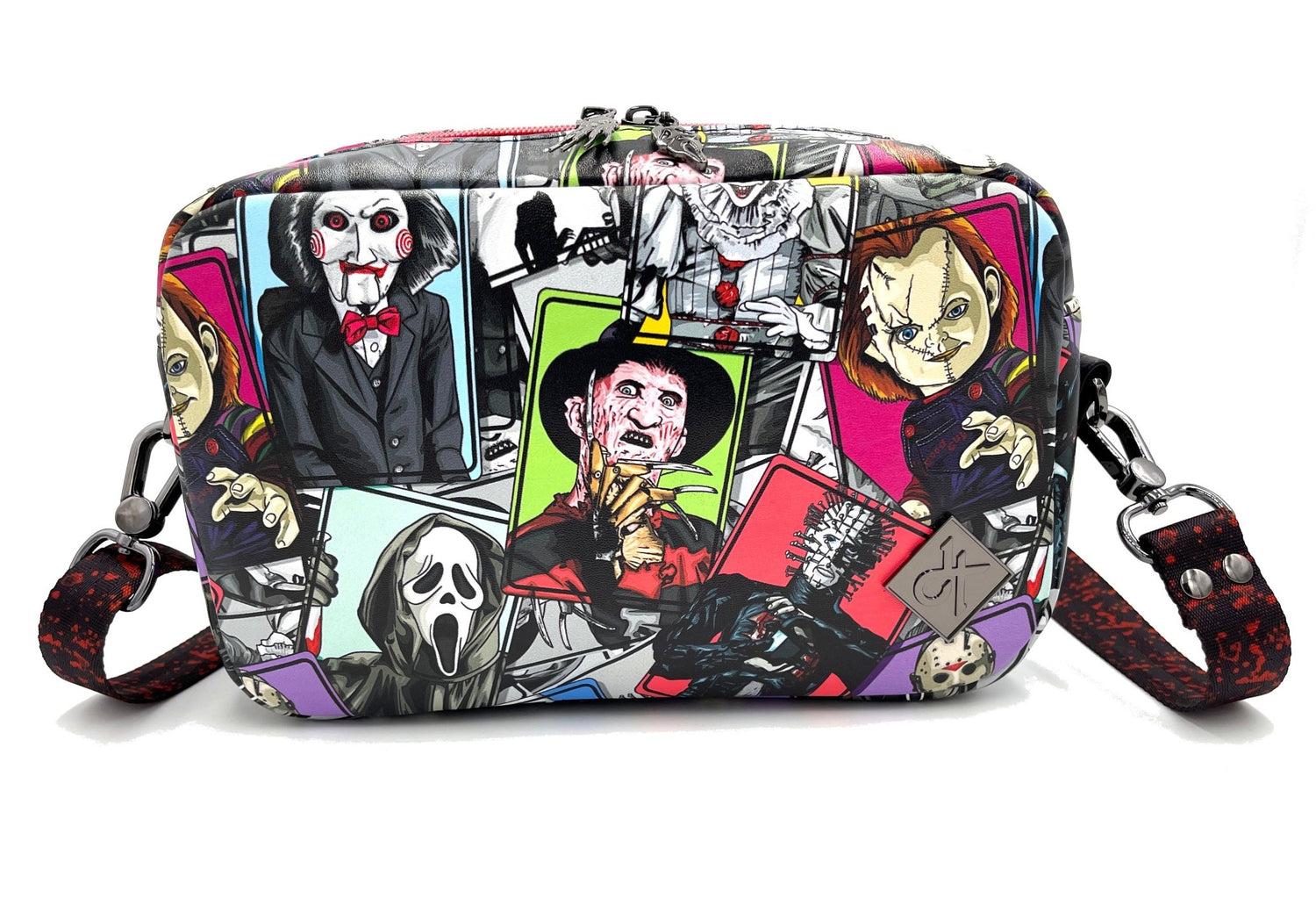 Horror Collage Crossbody Bag/Sling Bag - DefiantThreads