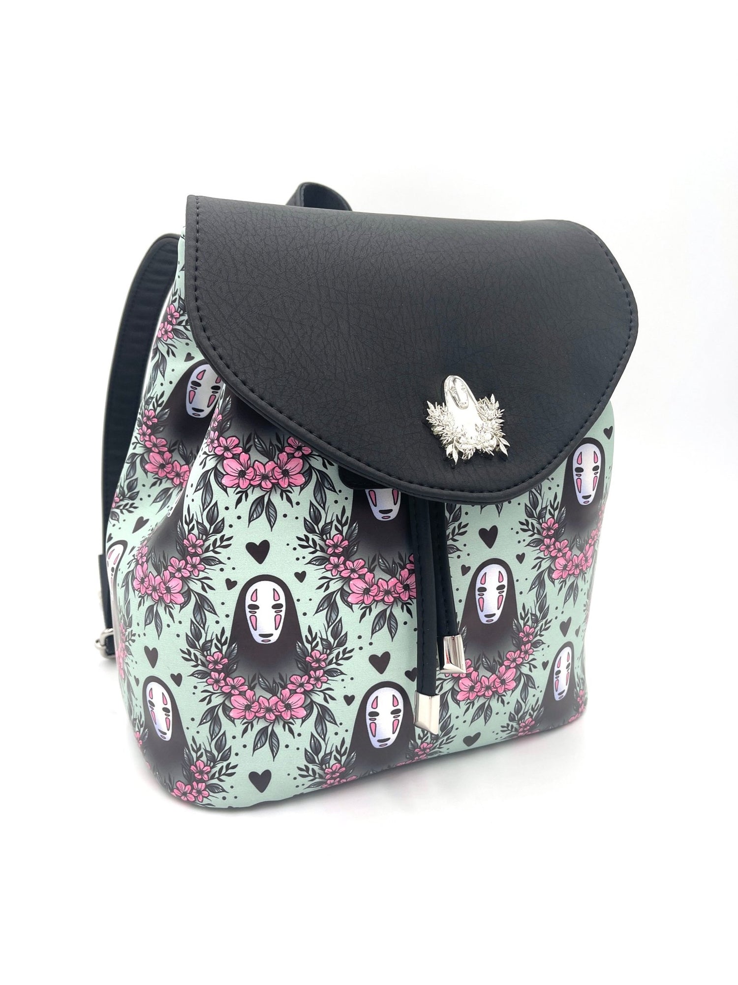 Floral No - Face Backpack - Made to Order - DefiantThreads
