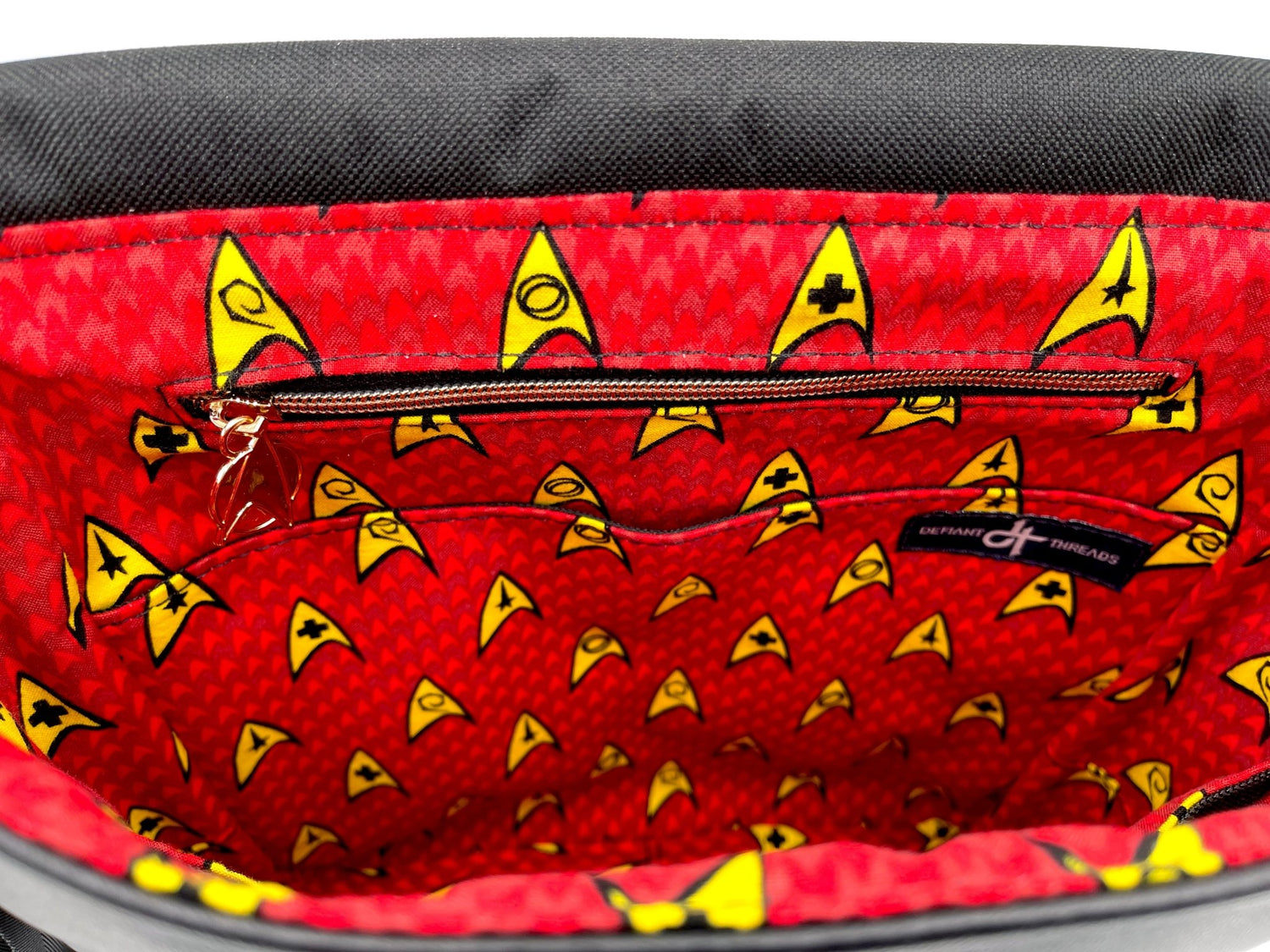 Boldly Go Messenger Bag - Engineering Red - DefiantThreads