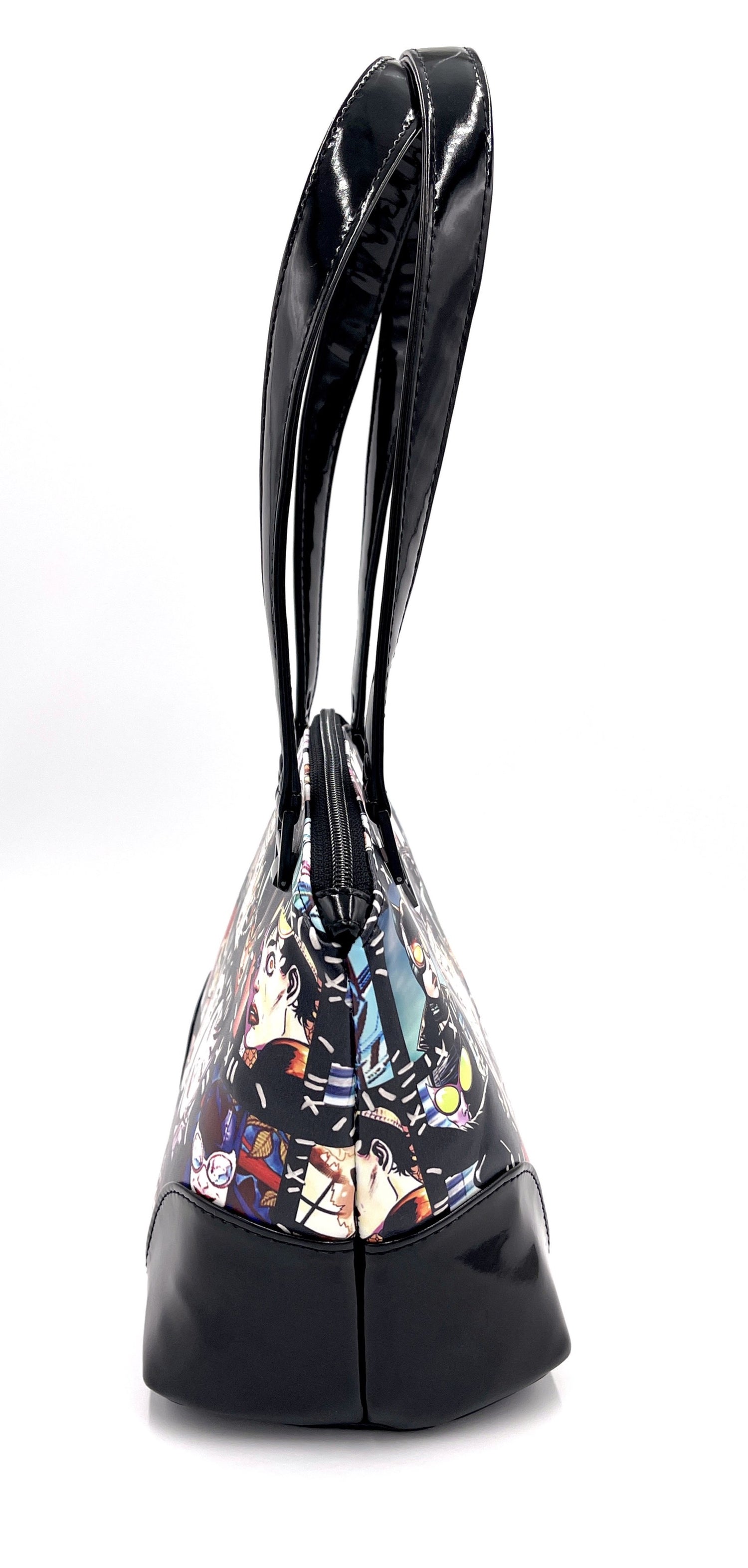 Comic Cat Burglar Domed Handbag