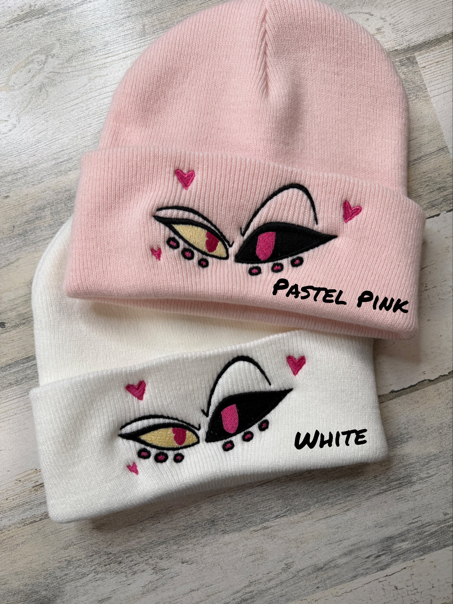 Angel Eyes Embroidered Beanie