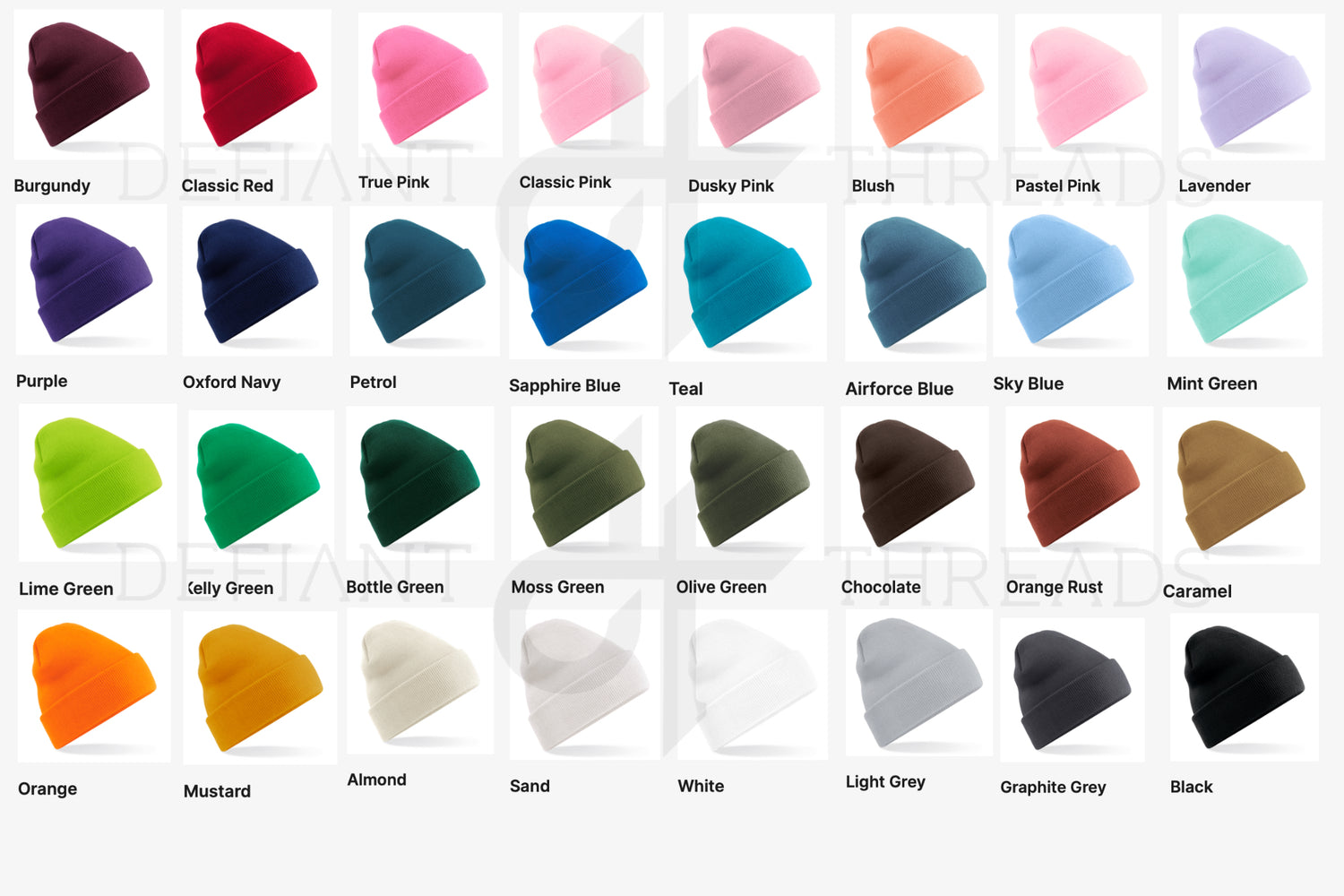 Ghostly Trio Embroidered Beanie