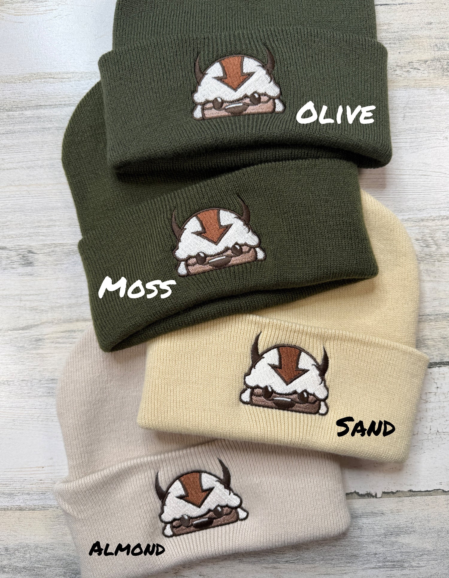 Sky Bison Embroidered Beanie