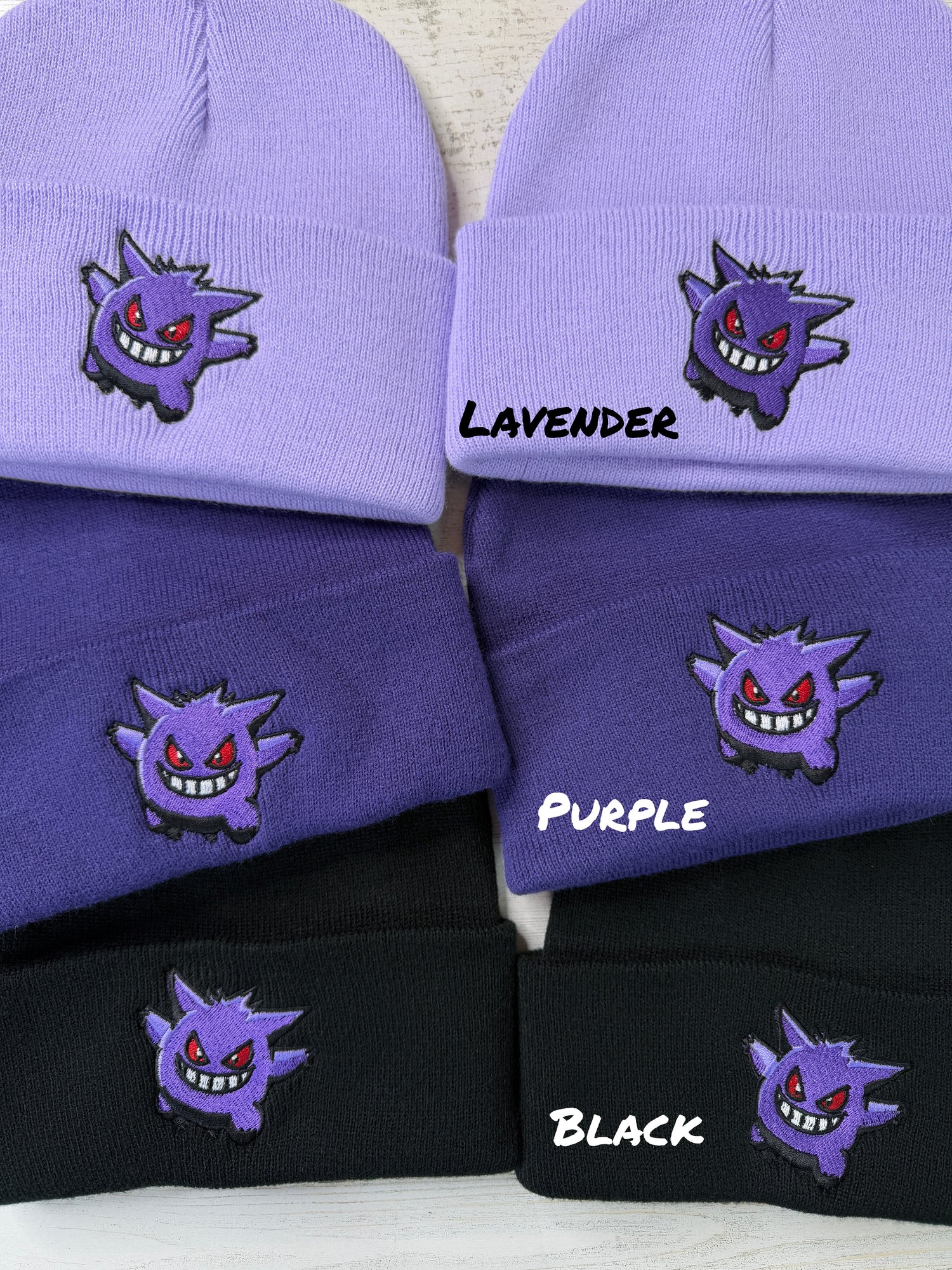 Ghost Type Embroidered Beanie