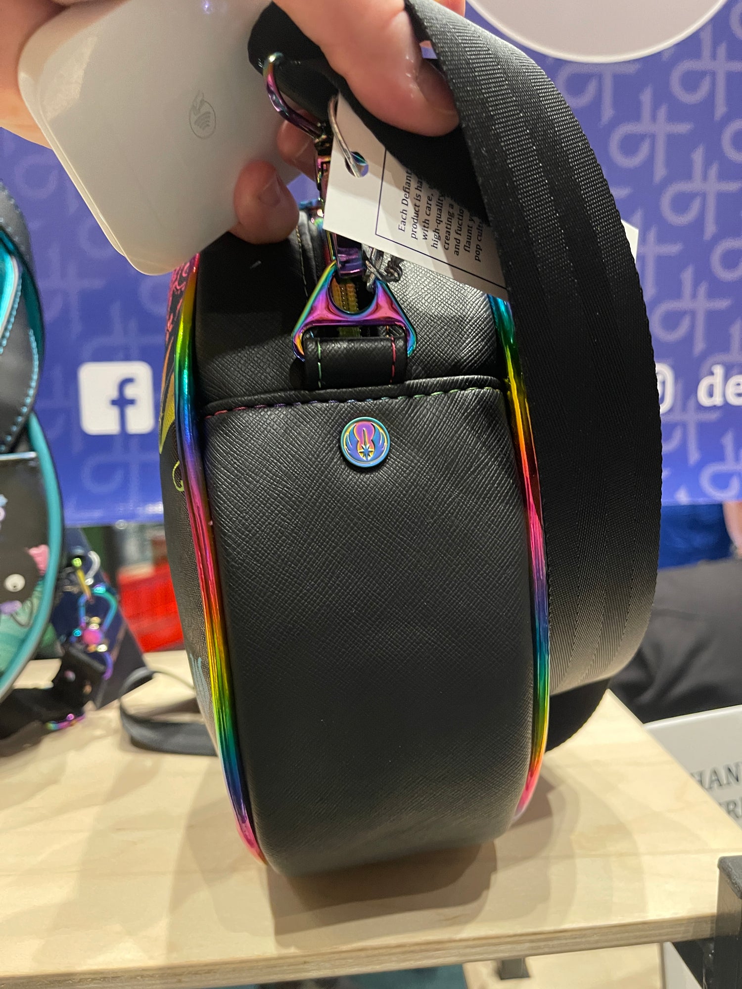 AT Rainbow Damask Circle Bag