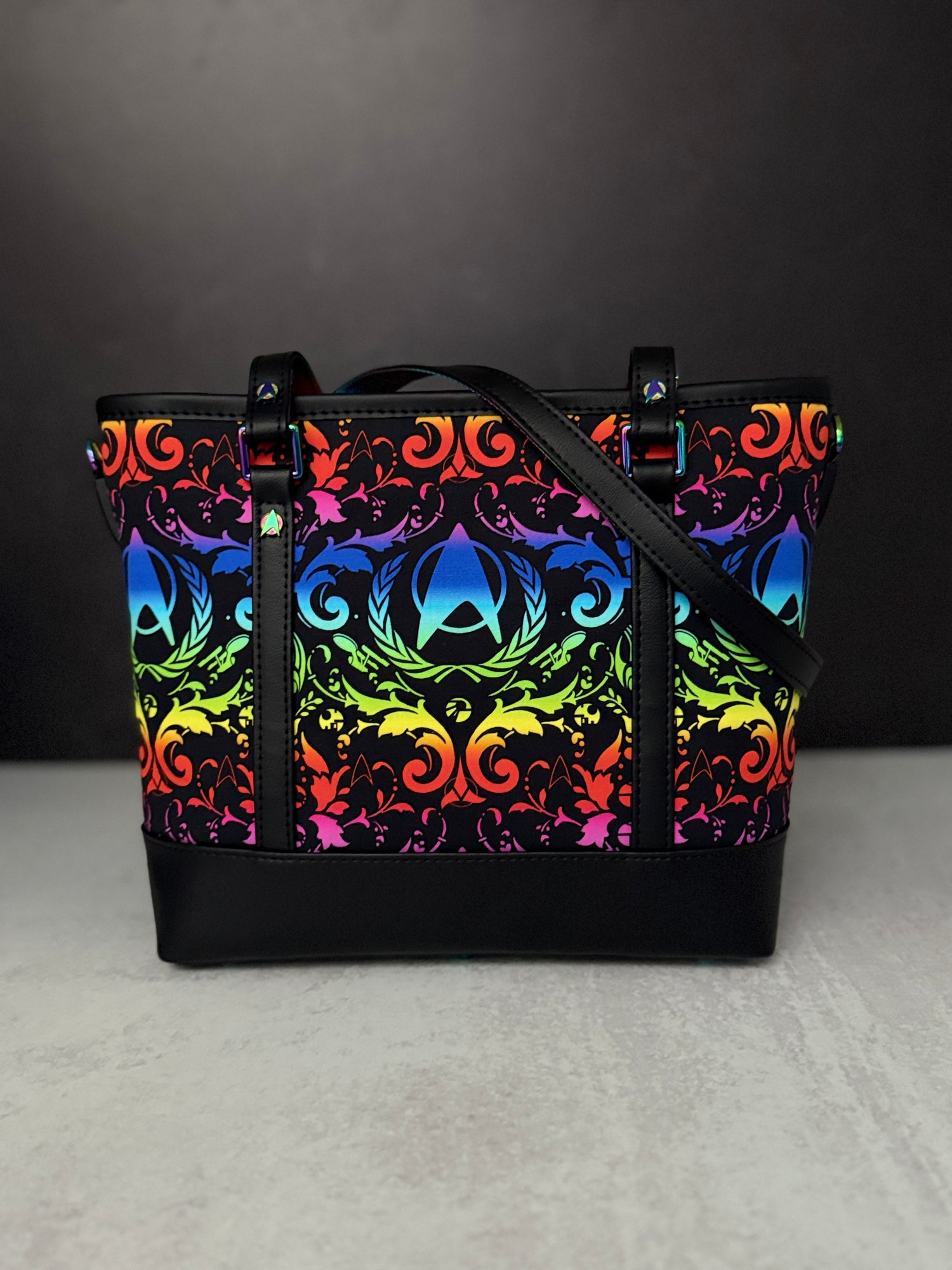 Rainbow Final Frontier Tote Bag