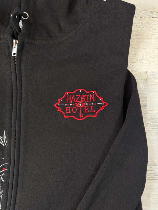 Alastor Embroidered Full-Zip Sweatshirt