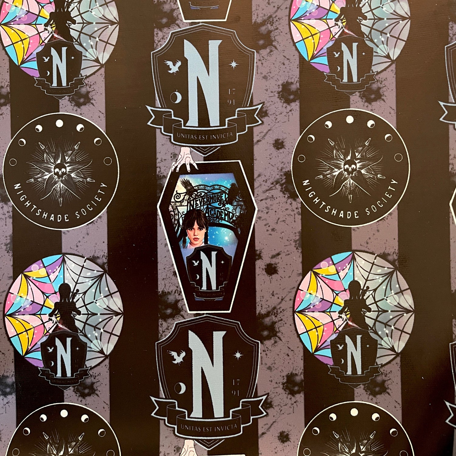 Wednesday/Nevermore Large Pouch