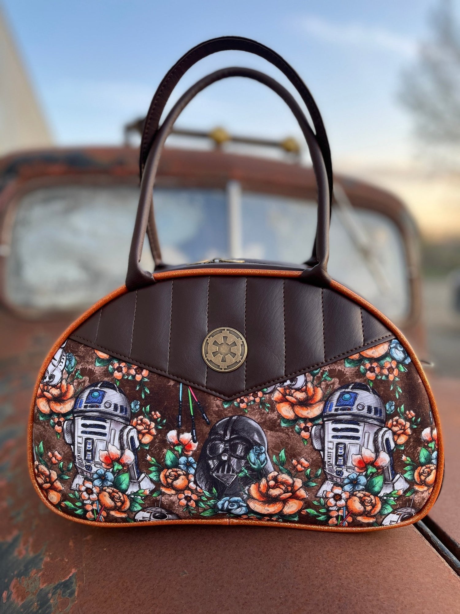 Floral Wars Bowler Bag - DefiantThreads