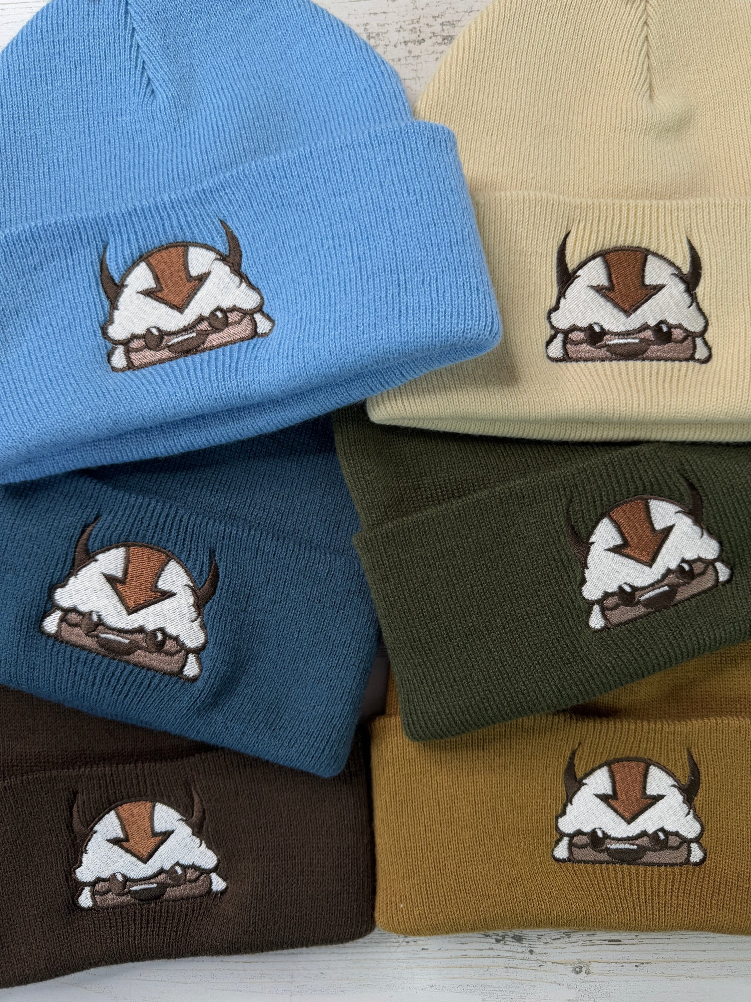 Sky Bison Embroidered Beanie