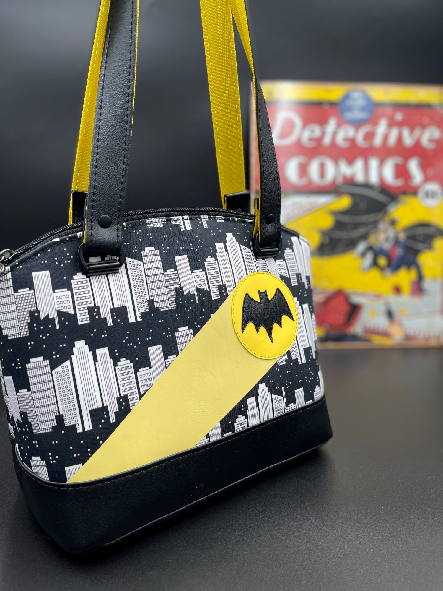 Bat Signal Domed Handbag