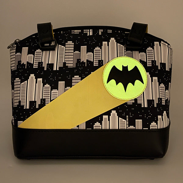 Bat Signal Domed Handbag
