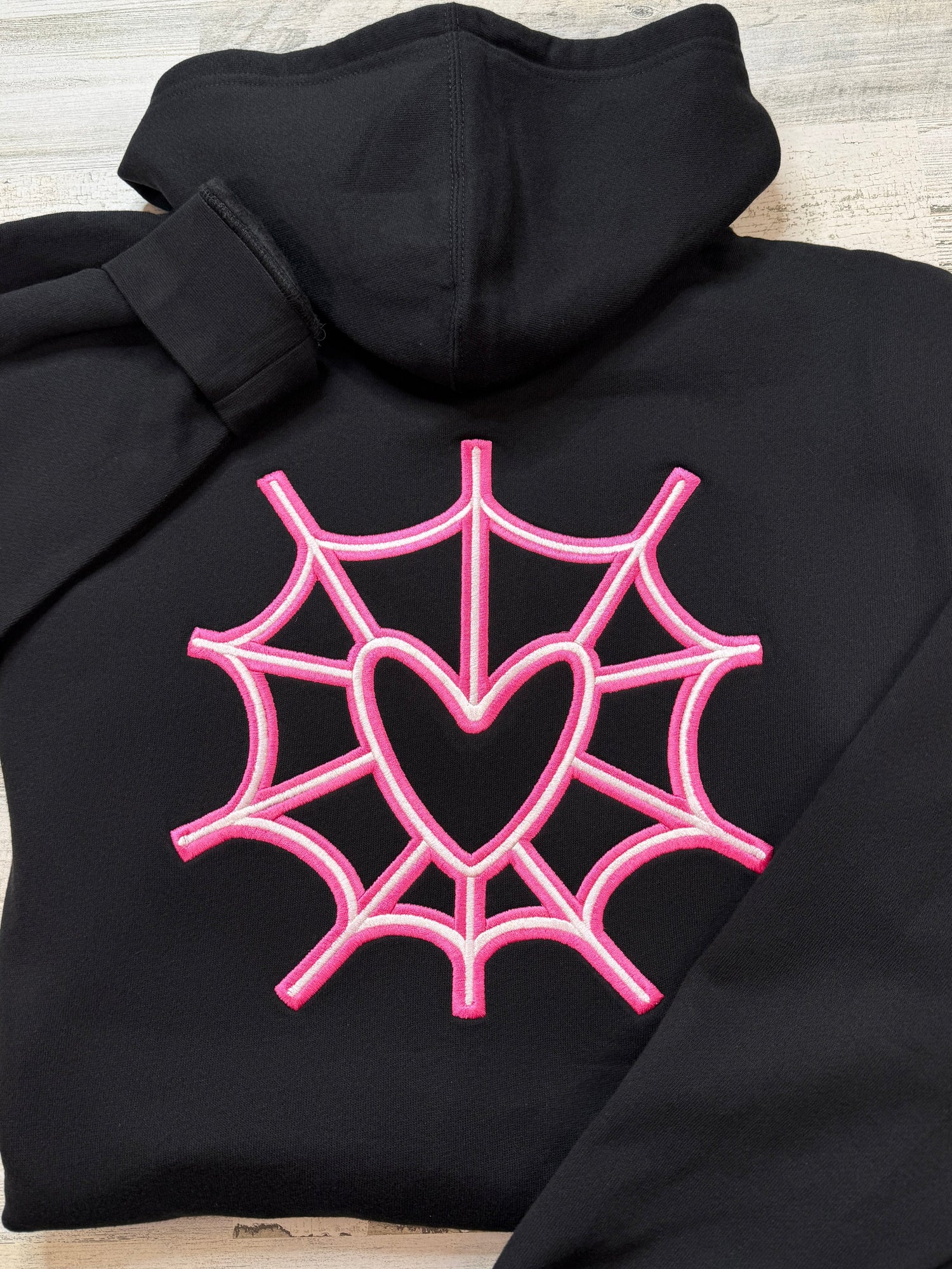 Angel Embroidered Full-Zip Sweatshirt