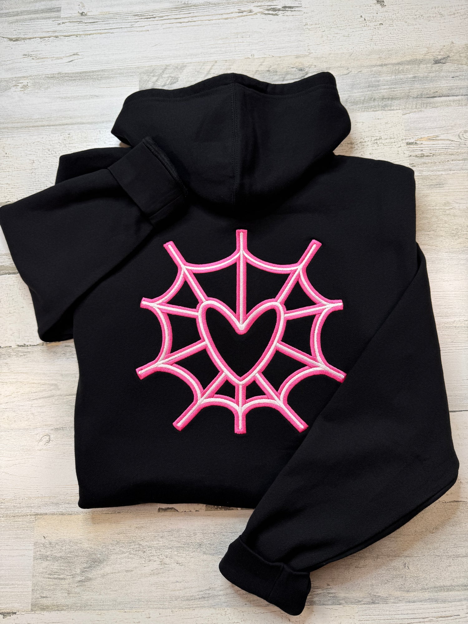 Angel Embroidered Full-Zip Sweatshirt