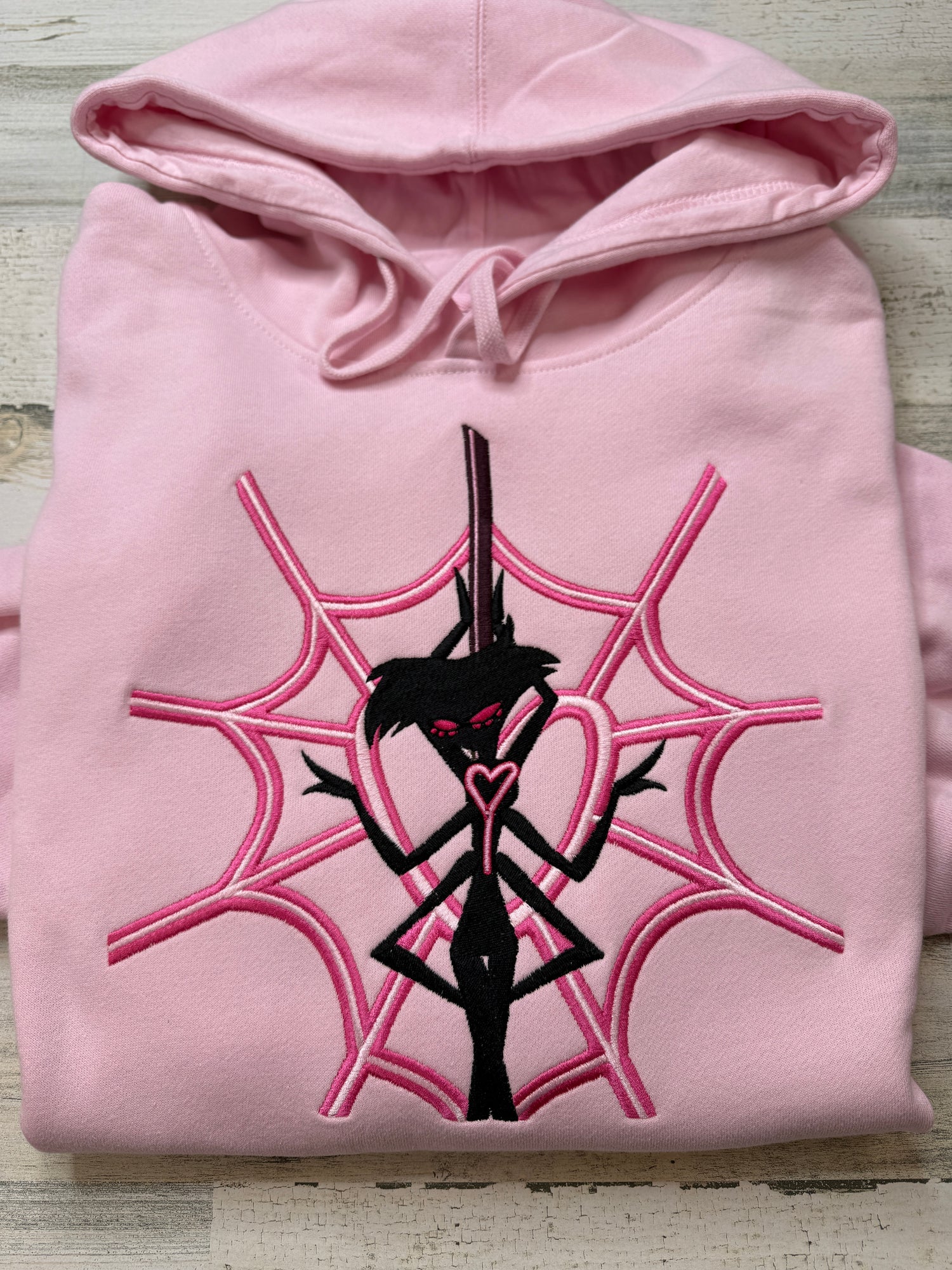 Angel Web Silhouette Embroidered Sweatshirt