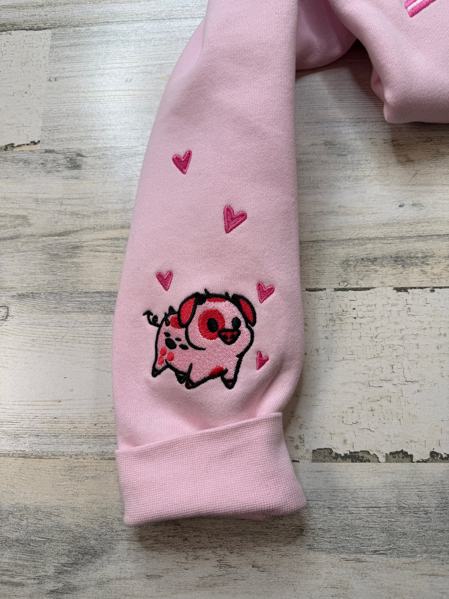 Angel Web Silhouette Embroidered Sweatshirt