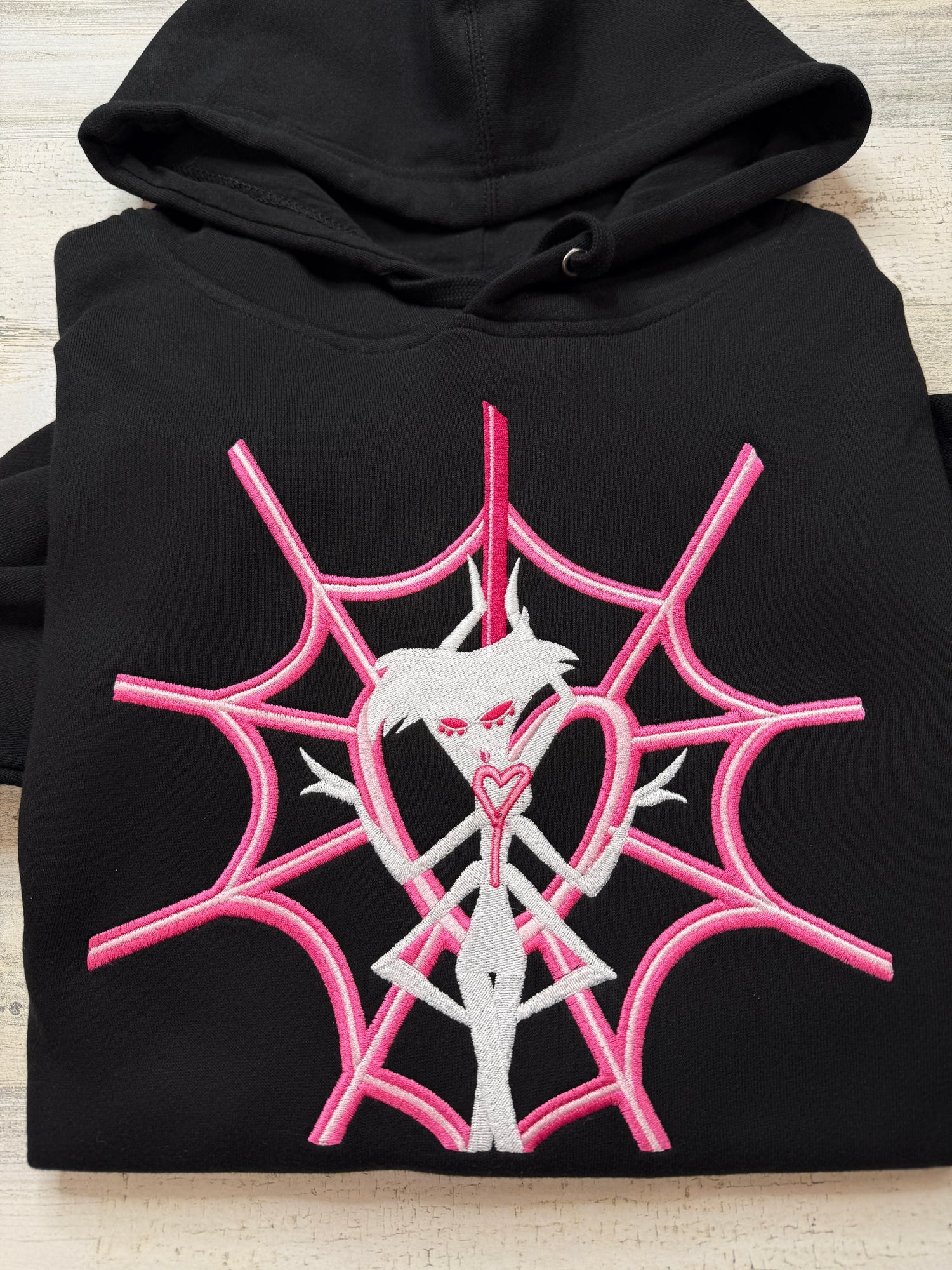 Angel Web Silhouette Embroidered Sweatshirt