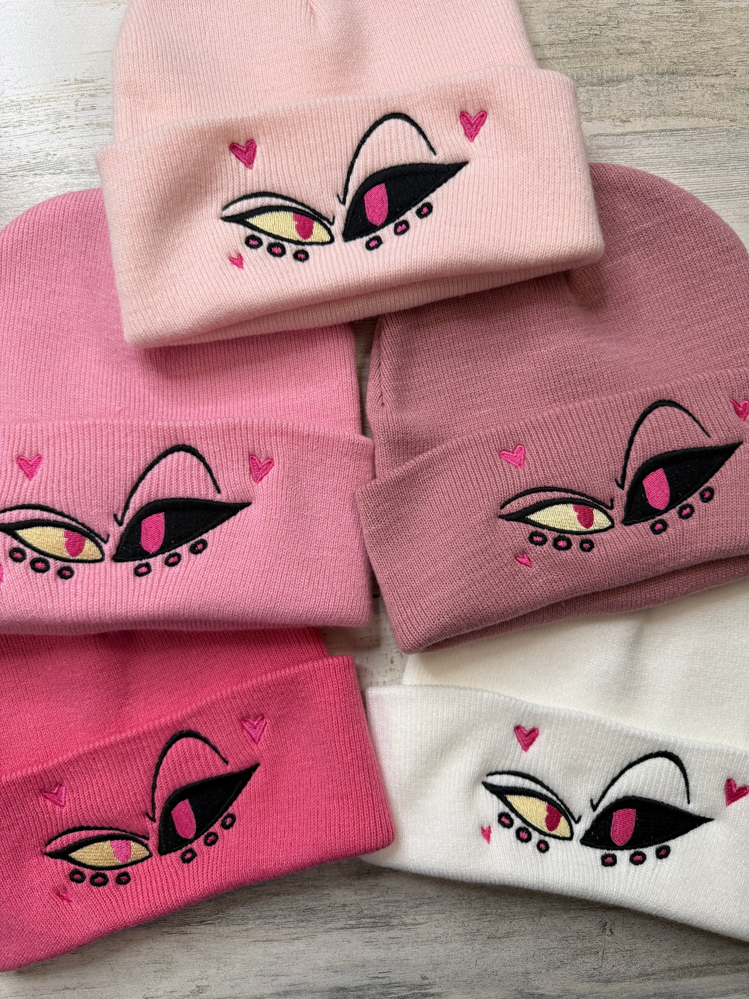 Angel Eyes Embroidered Beanie