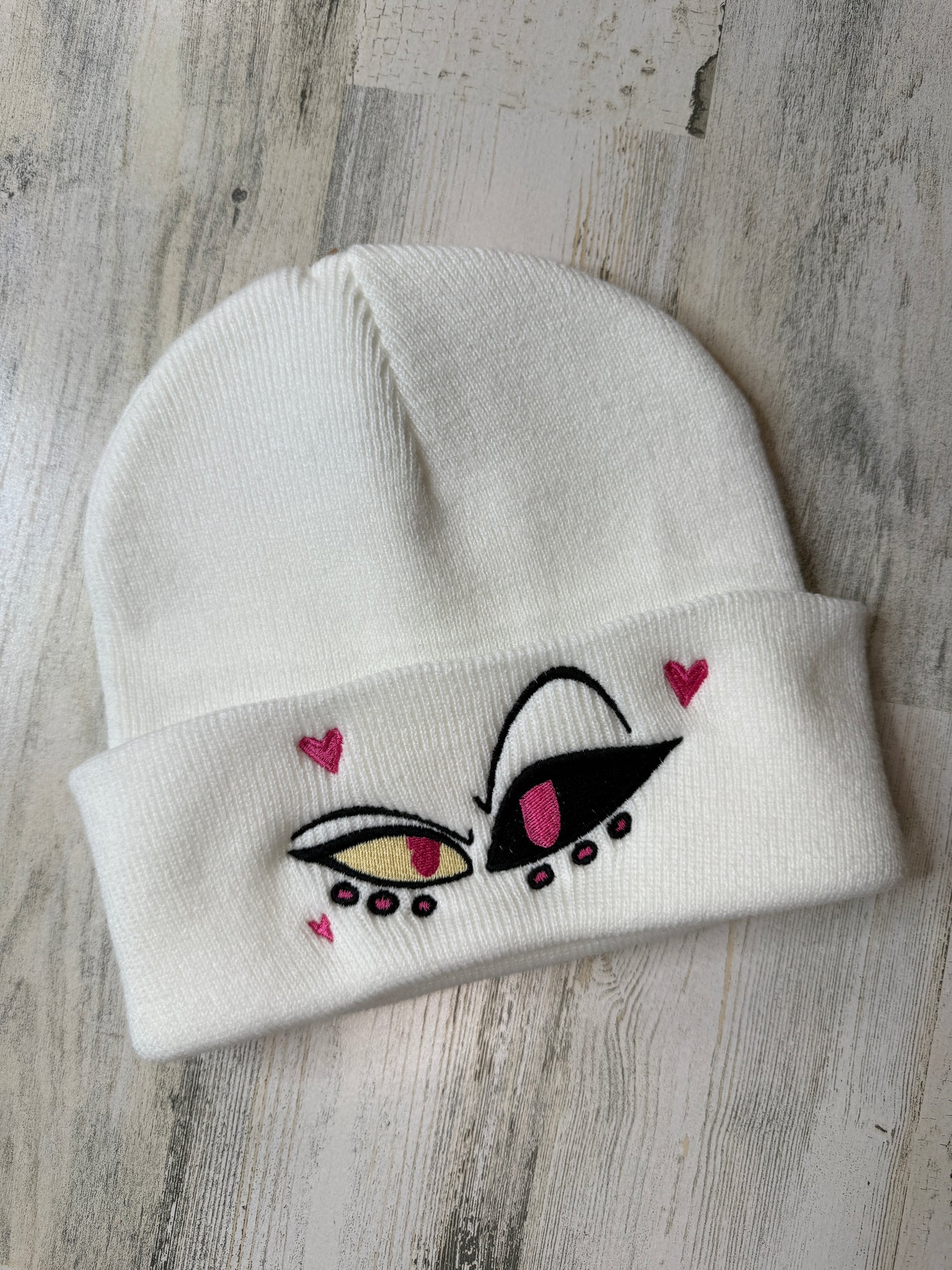 Angel Eyes Embroidered Beanie