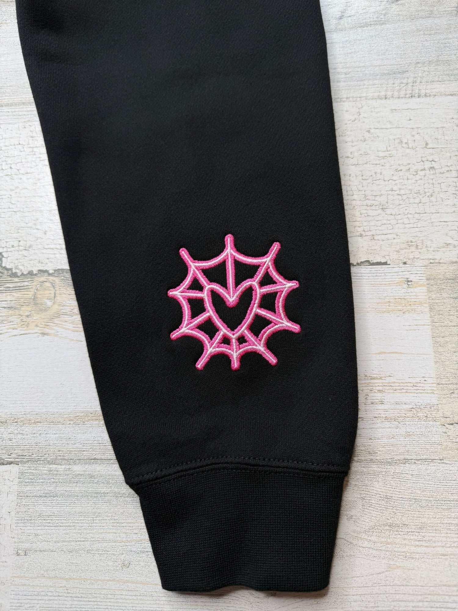Angel Outline Embroidered Heavyweight Sweatshirt - DefiantThreads