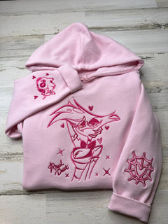 Angel Outline Embroidered Heavyweight Sweatshirt - DefiantThreads
