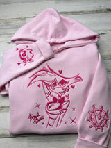 Angel Outline Embroidered Heavyweight Sweatshirt - DefiantThreads