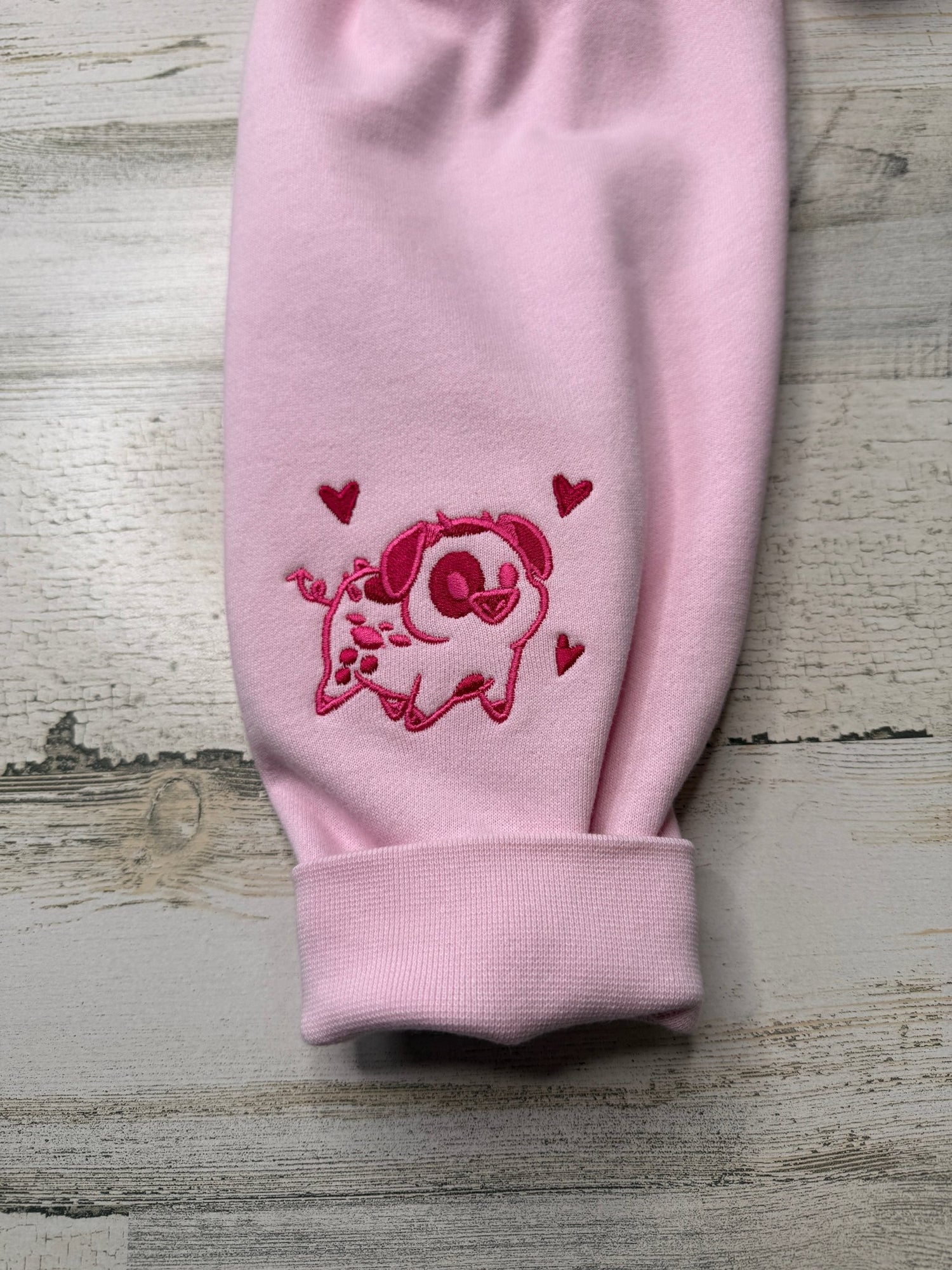 Angel Outline Embroidered Heavyweight Sweatshirt - DefiantThreads
