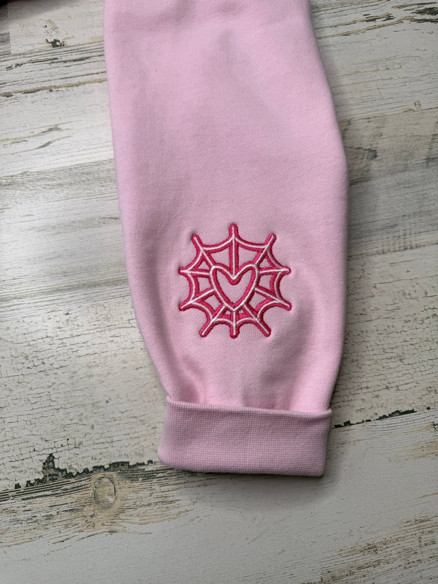 Angel Outline Embroidered Heavyweight Sweatshirt - DefiantThreads