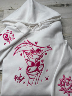 Angel Outline Embroidered Heavyweight Sweatshirt - DefiantThreads