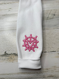 Angel Outline Embroidered Heavyweight Sweatshirt - DefiantThreads