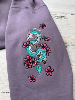 Floral Masked Spirit Embroidered Hooded Sweatshirt - DefiantThreads