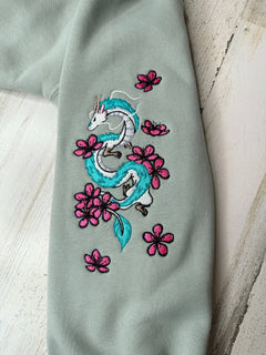 Floral Masked Spirit Embroidered Hooded Sweatshirt - DefiantThreads