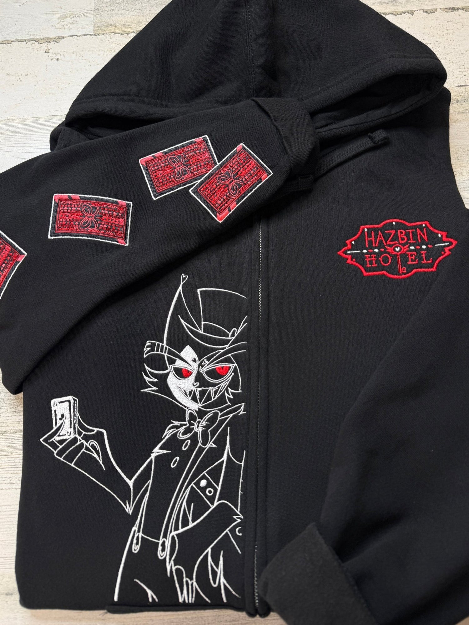 Husk Embroidered Full - Zip Sweatshirt - DefiantThreads